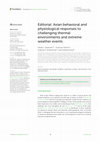 Research paper thumbnail of Editorial: Avian behavioral and physiological responses to challenging thermal environments and extreme weather events