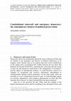 Research paper thumbnail of Constitutional statecraft and emergency democracy: contemporary features of political preservation