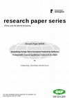 Research paper thumbnail of Quantifying Foreign Direct Investment Productivity Spillovers: A Computable General Equilibrium Framework for China