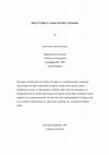 Research paper thumbnail of Rules of Origin as Commercial Policy Instruments*