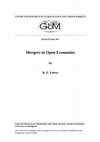 Research paper thumbnail of Mergers in Open Economies