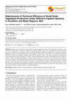 Research paper thumbnail of Determinants of Technical Efficiency of Small Scale Vegetables Production Under Different Irrigation Systems in Koulikoro and Mopti Regions, Mali