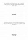 Research paper thumbnail of Analysis of the Marketing Behaviour of African Indigenous Leafy Vegetables among Smallholder Farmers in Nyamira County, Kenya