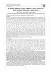 Research paper thumbnail of Evaluation of effects of value addition in sweet potatoes on farm income and profit margins in Homabay County, Kenya