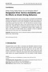 Research paper thumbnail of Designated Driver Service Availability and Its Effects on Drunk Driving Behaviors