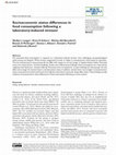 Research paper thumbnail of Socioeconomic status differences in food consumption following a laboratory-induced stressor