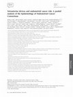 Research paper thumbnail of Intrauterine devices and endometrial cancer risk: A pooled analysis of the Epidemiology of Endometrial Cancer Consortium