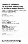 Research paper thumbnail of Theoretical foundation for large-scale computations for nonlinear material behavior