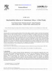 Research paper thumbnail of Machinability behavior of Aluminium Alloys: A Brief Study