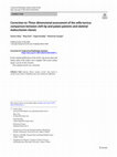 Research paper thumbnail of Correction to: Three‑dimensional assessment of the sella turcica: comparison between cleft lip and palate patients and skeletal malocclusion classes