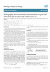 Research paper thumbnail of Radiography and transmission measurements on gold and silver from the moche tomb “Señora de Cao”