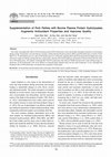 Research paper thumbnail of Supplementation of Pork Patties with Bovine Plasma Protein Hydrolysates Augments Antioxidant Properties and Improves Quality