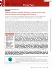 Research paper thumbnail of Inherited human Apollo deficiency causes severe bone marrow failure and developmental defects