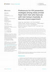 Research paper thumbnail of Preferences for HIV prevention strategies among newly arrived Asian-born men who have sex with men living in Australia: A discrete choice experiment