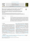 Research paper thumbnail of Effects of harvest techniques and drying methods on the stability of glucosinolates in Moringa oleifera leaves during post-harvest