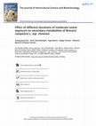 Research paper thumbnail of Effect of different durations of moderate ozone exposure on secondary metabolites of Brassica campestris L. ssp. chinensis