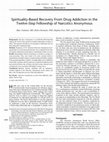 Research paper thumbnail of Spirituality-Based Recovery From Drug Addiction in the Twelve-Step Fellowship of Narcotics Anonymous