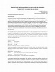 Research paper thumbnail of PROYECTO DE RESTAURACIÓN DE LA ESCULTURA DE CERÁMICA "HUEUETEOTL" DE CERRO DE LAS MESAS