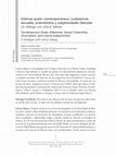 Research paper thumbnail of Dilemas queer contemporáneos: ciudadanías sexuales, orientalismo y subjetividades liberales Un diálogo con Leticia Sabsay