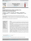 Research paper thumbnail of Comportamiento de las células nucleadas en los distintos tipos de derrame pleural