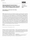 Research paper thumbnail of Subcategorizing the Expected Value of Perfect Implementation to Identify When and Where to Invest in Implementation Initiatives