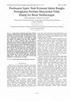 Research paper thumbnail of Pembuatan Septic Tank Komunal dalam Rangka Peningkatan Perilaku Masyarakat Tidak Buang Air Besar Sembarangan