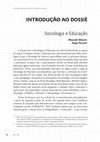 Research paper thumbnail of Sociologia e Educação