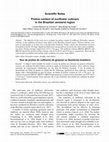 Research paper thumbnail of Proline content of sunflower cultivars in the Brazilian semiarid region