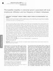 Research paper thumbnail of Microsatellite instability in colorectal cancer is associated with local lymphocyte infiltration and low frequency of distant metastases