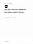 Research paper thumbnail of Real-Time in situ Signal-to-Noise Ratio Estimation for the Assessment of Operational Communications Links