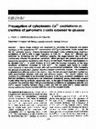 Research paper thumbnail of Propagation of cytoplasmic Ca2+ oscillations in clusters of pancreatic β-cells exposed to glucose