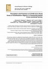 Research paper thumbnail of Perception and Practices of COVID-19 in Rural Areas of Southeastern Nigeria: A Community-based Cross-sectional Survey