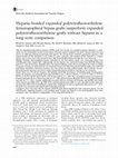 Research paper thumbnail of Heparin-bonded expanded polytetrafluoroethylene femoropopliteal bypass grafts outperform expanded polytetrafluoroethylene grafts without heparin in a long-term comparison