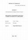 Research paper thumbnail of SİMİLARİTİES AND DİFFERENCES BETWEEN OF RİGHT AND MORALİTY İN PHİLOSOPHY Speciality: 7212.01 -Ethics Field of science: Philosophy