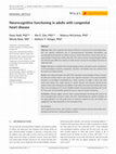 Research paper thumbnail of Neurocognitive functioning in adults with congenital heart disease