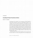 Research paper thumbnail of Contending the Popular: Party-State and Culture