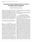 Research paper thumbnail of An Empirical Study of Industry Practice in Software Development Risk Management