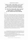 Research paper thumbnail of Dabove Vulnerabilidad y vejez