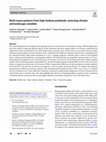 Research paper thumbnail of Multi-taxon patterns from high Andean peatlands: assessing climatic and landscape variables