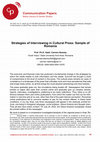 Research paper thumbnail of Strategies of interviewing in cultural press