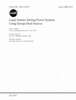 Research paper thumbnail of Lunar Surface Stirling Power Systems Using Isotope Heat Sources