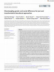 Research paper thumbnail of Disentangling gender and social difference for just and transformative biocultural approaches