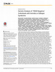 Research paper thumbnail of Genetic Analysis of 'PAX6-Negative' Individuals with Aniridia or Gillespie Syndrome