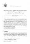 Research paper thumbnail of Data analysis of 10 STR loci in a population in the province of Neuquen, Argentina