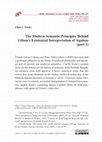 Research paper thumbnail of The Modern Semantic Principles Behind Gilson’s Existential Interpretation of Aquinas [Part 1]