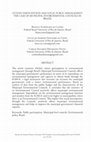 Research paper thumbnail of Citizen Participation and Local Public Management the Case of Municipal Environmental Councils in Brazil