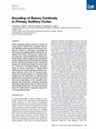 Research paper thumbnail of Encoding of Illusory Continuity in Primary Auditory Cortex