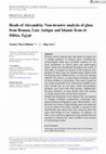 Research paper thumbnail of Beads of Alexandria: Non-invasive analysis of glass from Roman, Late Antique and Islamic Kom el-Dikka, Egypt