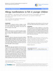 Research paper thumbnail of Allergy manifestations to fish in younger children