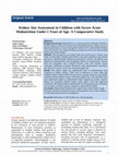 Research paper thumbnail of Kidney Size Assessment in Children with Severe Acute Malnutrition Under 5 Years of Age: A Comparative Stud